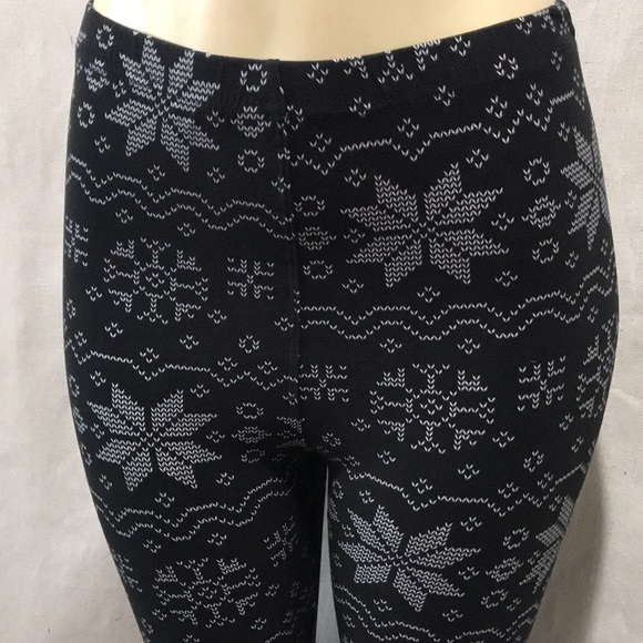 Viv collection Snowflake black leggings - Picture 2 of 6